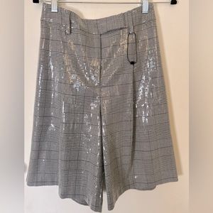 Sequin bermuda shorts